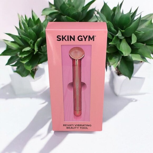 Rose Quartz Skin Gym Revati Vibrating Wand Beauty Tool(LAST ONE) (New) - Picture 1 of 8